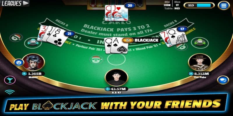 blackjack trực tuyến uy tín